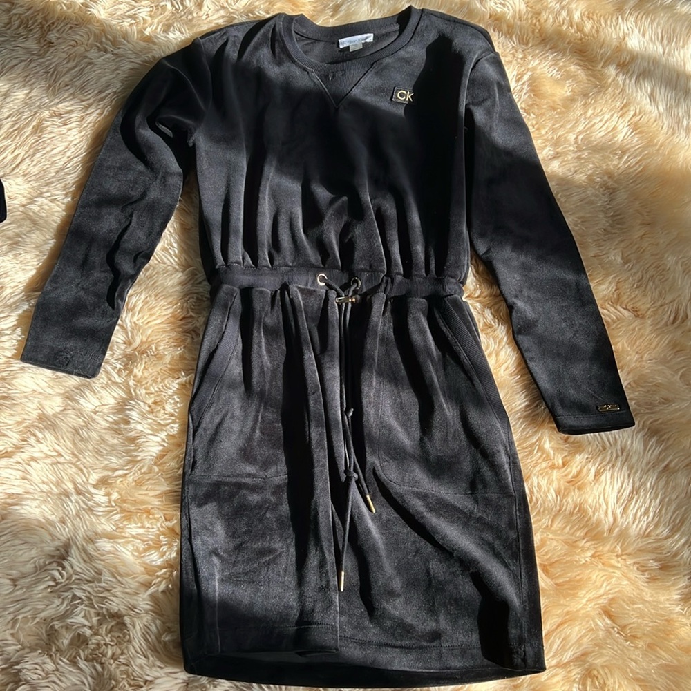 Calvin Klein velvet casual dress